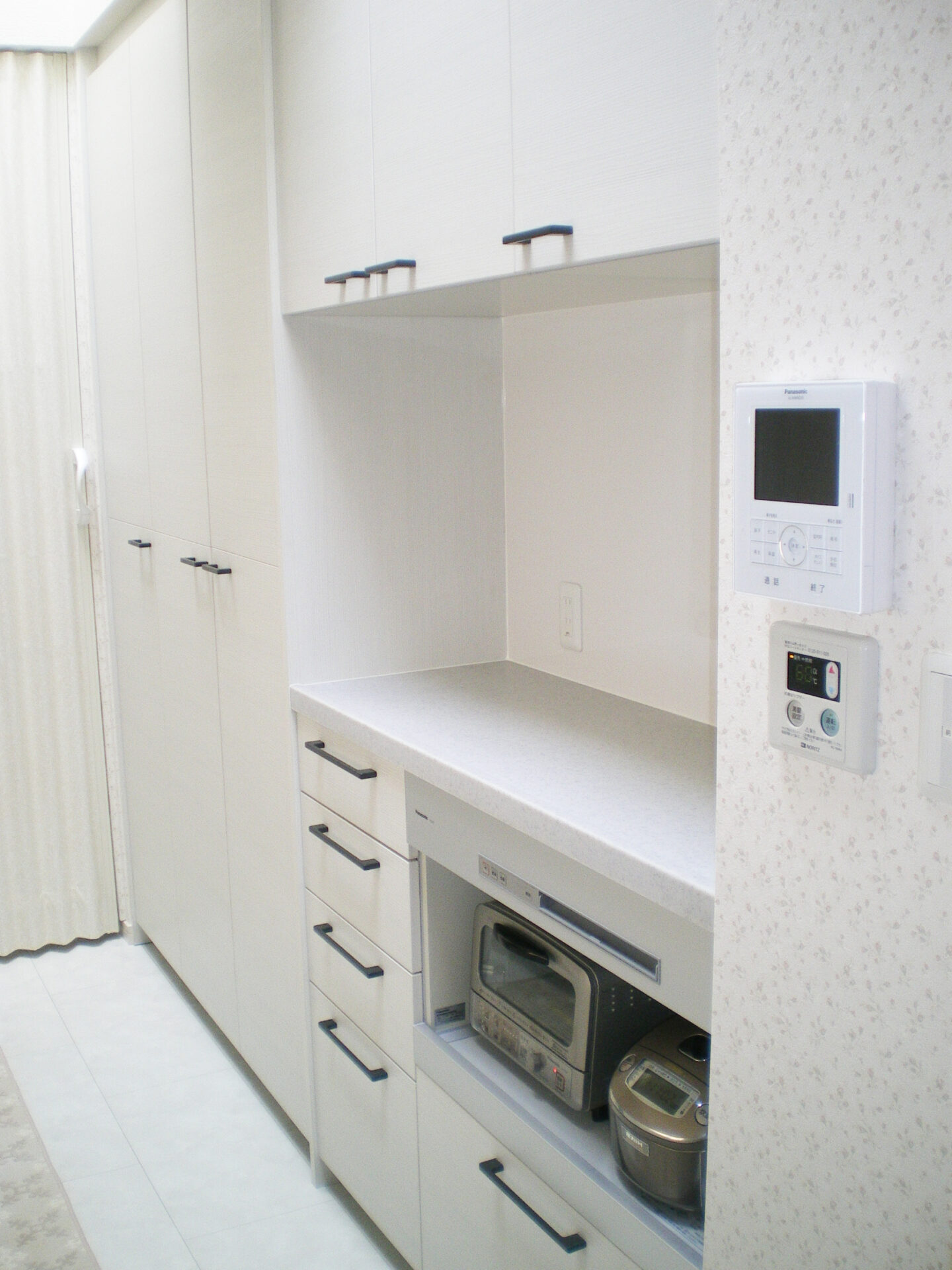 水廻りの全面改装・LDの床暖房と収納一新:施工後